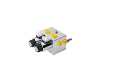 Solenoid controlled 3/2×2, R3/8", 3x press.contr.valve+T