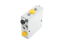 Flow diversion valve R3/8" max 350 bar, end position comp
