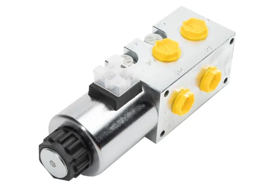 Solenoid cont. 6/2 directional valve R1/2", double pres.cont.
