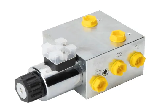 Solenoid cont. 6/2 directional control valve R3/8", fork lift