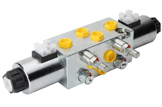 Solenoid cont. 8/3 directional cont. valve R3/8" pres.control