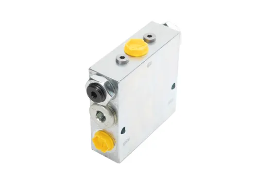 Flow diversion valve R3/8" max 350 bar, end position comp