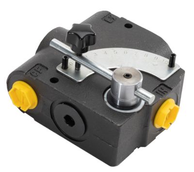 Virtauksensäätöventtiili 3-tie R3/8", max 210 bar